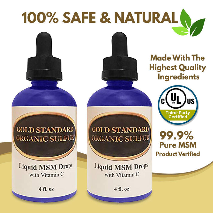 H2O Air Water Americas Liquid MSM Drops with Vitamin C - 8 Ounces