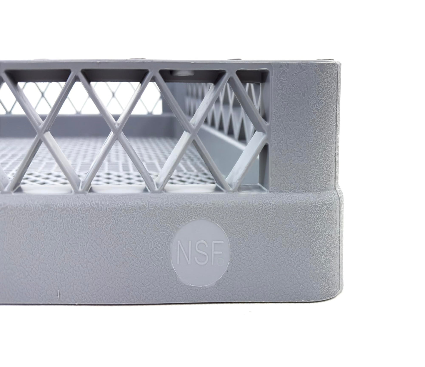 Farag Janitorial Flatware Rack for Commercial Dishwasher | Full Size Combination | Polypropylene (Gray)