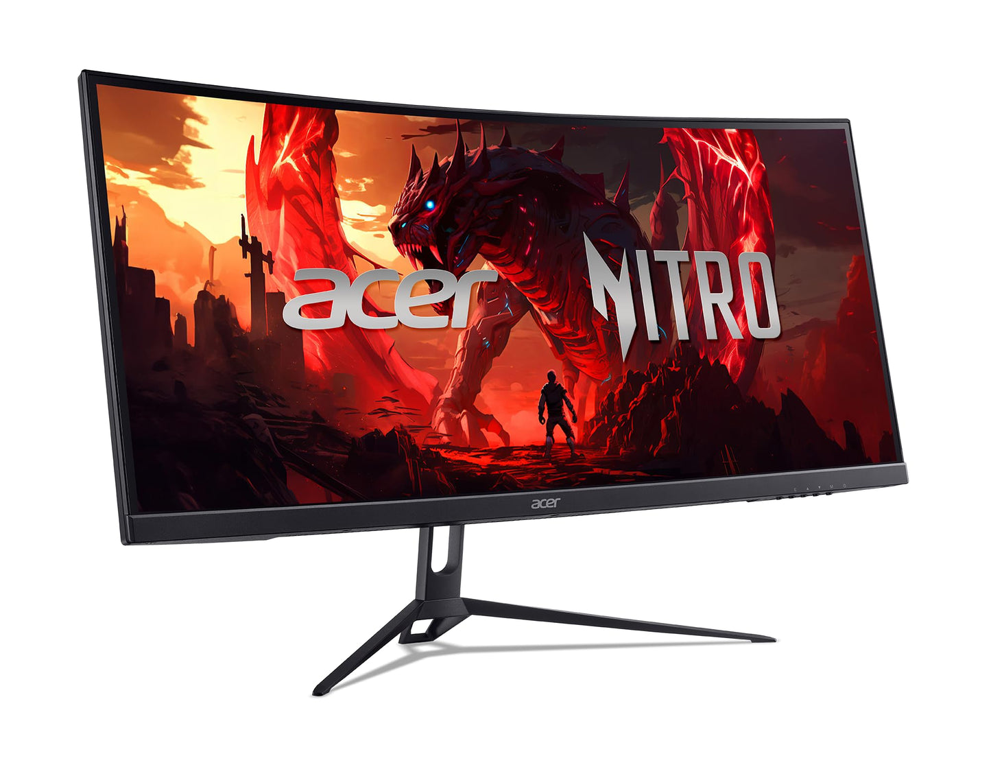 acer Nitro 29.5” UWFHD 2560 x 1080 1800R Curved Gaming Monitor | AMD FreeSync Premium | Up to 200Hz Refresh Rate | 1ms (VRB) | sRGB 100% | 1 x Display Port 1.4 & 2 x HDMI 2.0 Ports | ED300C X1bmiippx