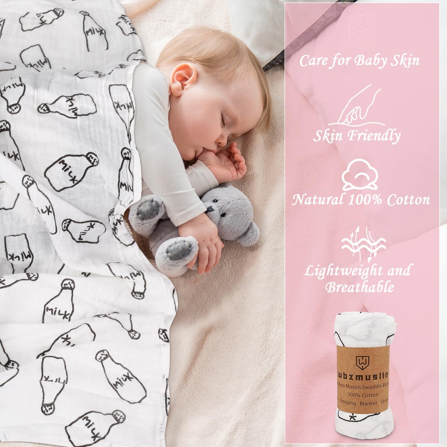 New Mom Gifts - 9PCS New Mom Care Package After Baby, Baby Gifts for Girls, First Time Mom Essentials, New Mom Gifts for Women After Birth, Pregnancy Gifts for Women and Baby