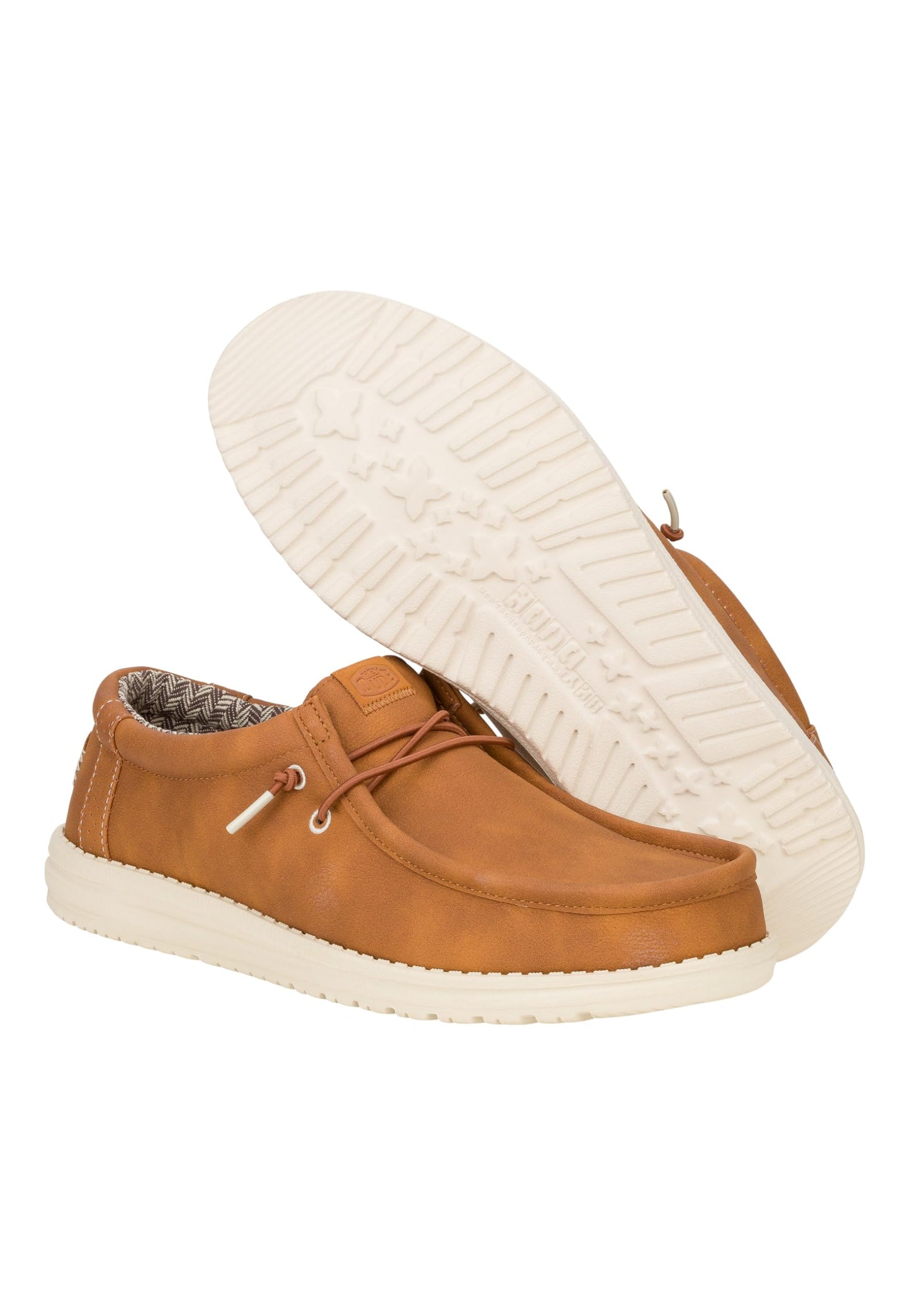 HEYDUDE Men's Wally Classic Tan Size 8, Men’s Shoes, Men's Slip-on Loafers, Comfortable & Light-Weight