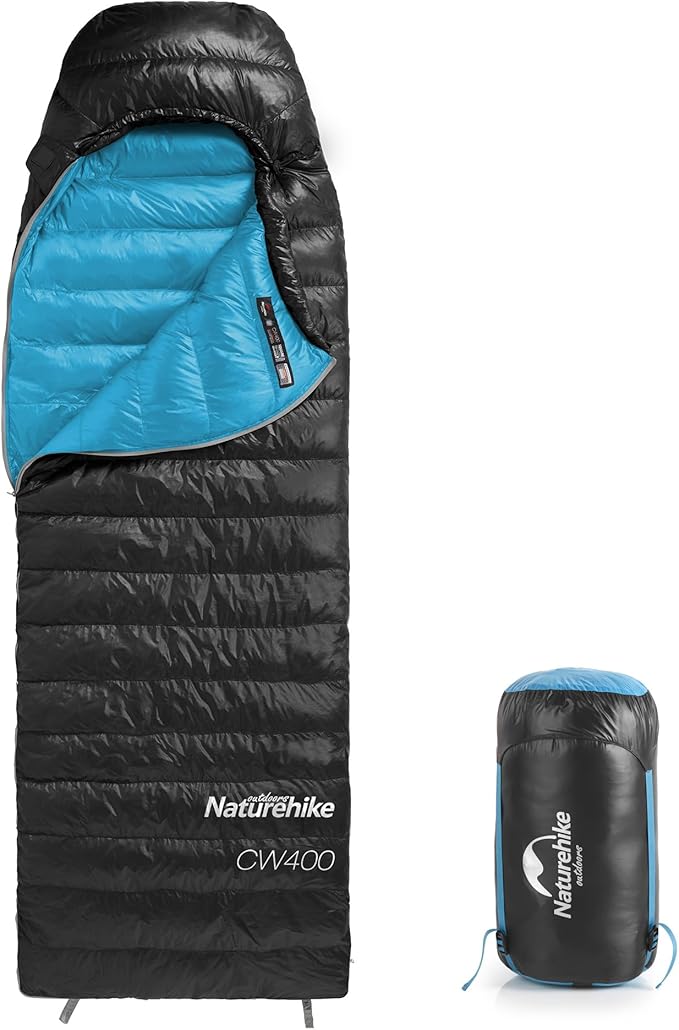 Naturehike Ultralight Down Sleeping Bag, 650FP Backpacking Sleeping Bag for Adults, 42℉ Waterproof Sleeping Bags for Campi...