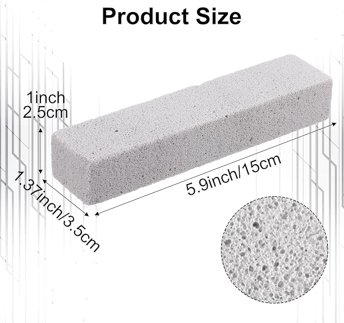 55 Pcs Pumice Stone for Toilet Bowl Cleaning Pumice Scouring Stick Pad Hard Water Stain Remover for Toilet Bathtubs Pool Tile Kitchen Sink Oven Stove Grill Home Bathroom Household