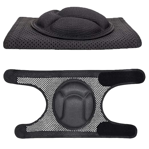 Gardening Knee Pads for Women, Mens Knee Protectors for Kneeling & Crawling, Ideal Lightweight Adult Knee Pad for Cleaning Floors & Carpenter Work, Soft with High-Elasticity Safety Straps for Christmas, Black M