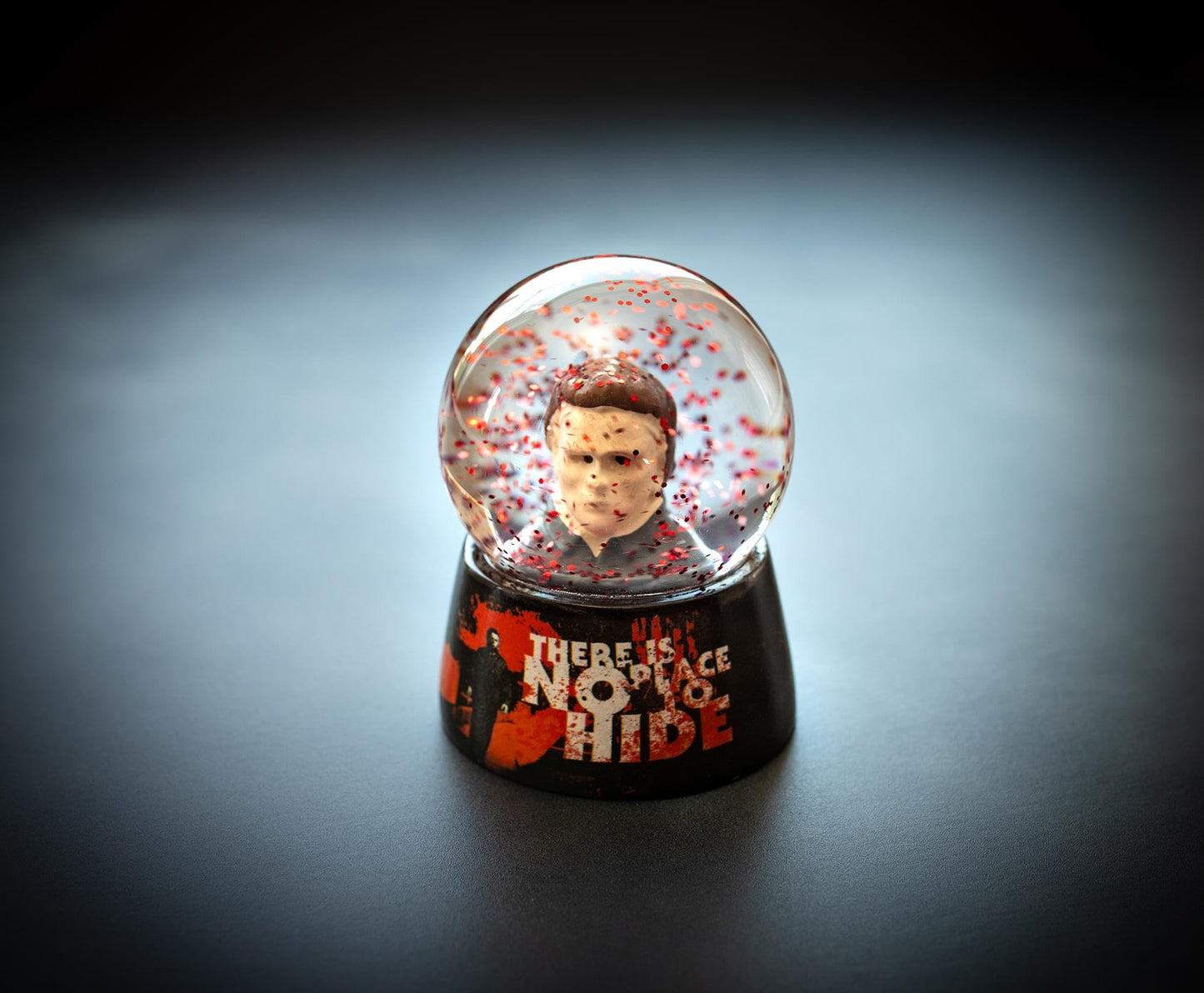 Halloween Michael Myers No Place to Hide Mini Snow Globe with Swirling Glitter Display | Horror Movie Collectible Keepsake | 3 Inches Tall