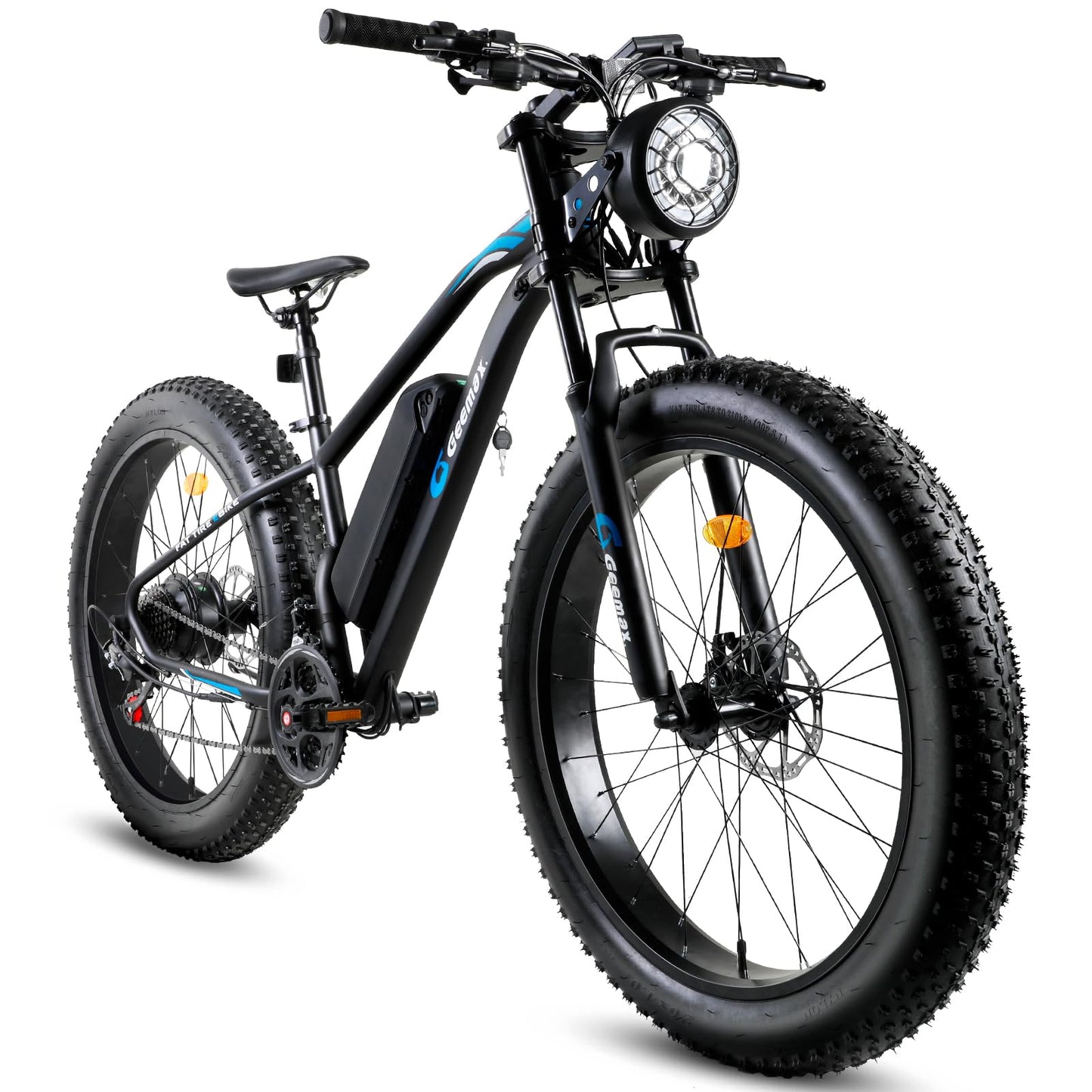 Geemax Electric Bike for Adults, 26" x 4.0 Fat Tire Ebike, 350W (Peak 500W) 36V 10.4Ah Lithium Battery Electric Bicycle, 21-Speed, Up to 35 Miles for Commuting, Beach, Snow