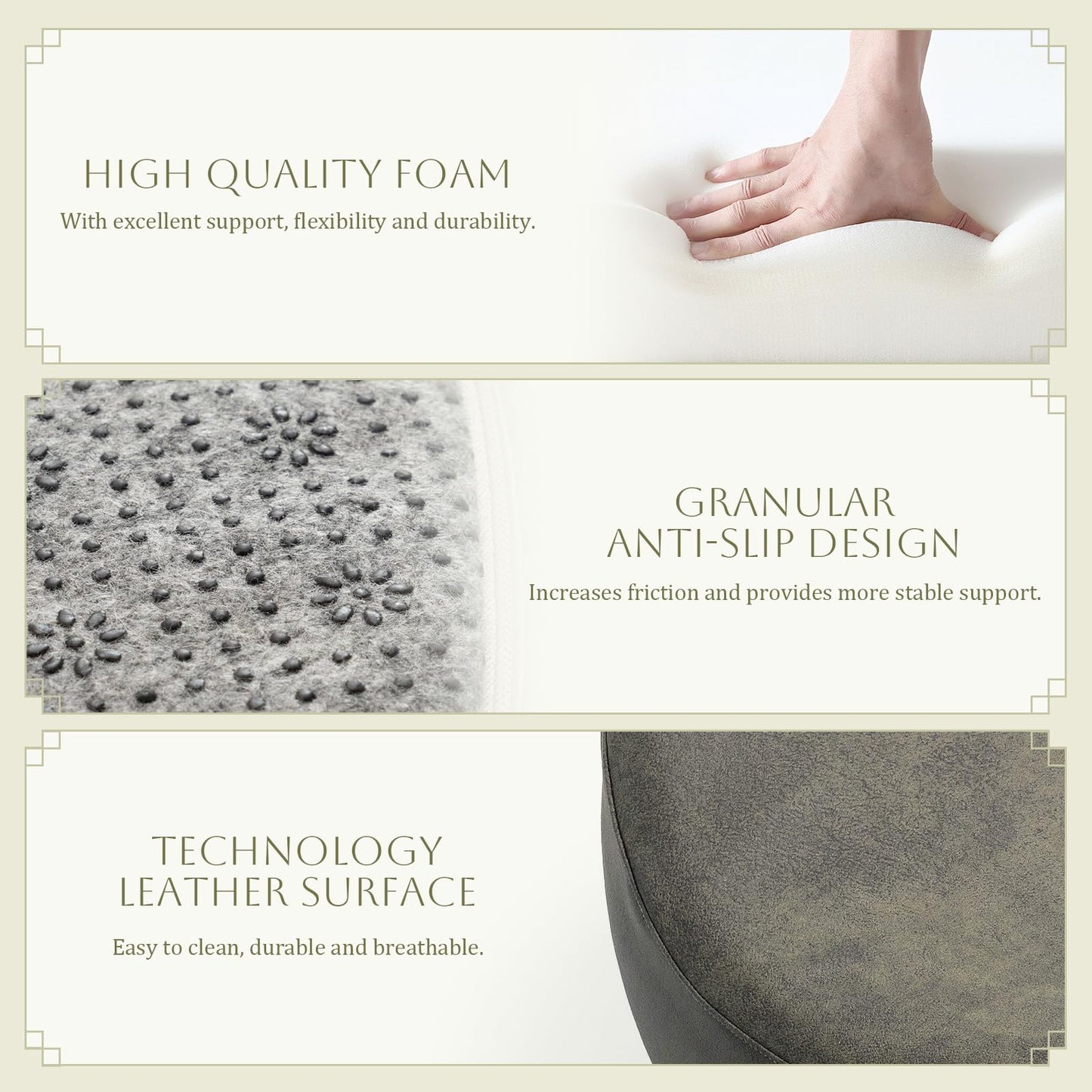 SUMIHUM Meditation Cushion, Comfortable Floor Pillow for Adults Sitting, Reading, Yoga, Large Floor Cushion Seating for Living Room Tatami Home Decor