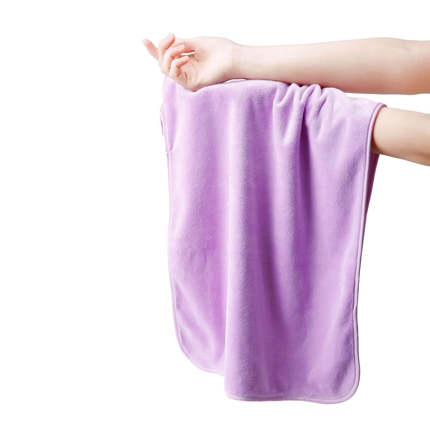 Wuwahold Microfiber Gym Towels Bigger Size Super Soft for Exercise Fitness, Sports, Workout, 380-GSM 15-Inch x 31-Inch Quick-Drying Towels (3 Pack, Pure Purple)