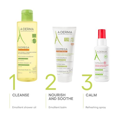 Baume Emollient Exomega Control Peaux Seches A Tendance Atopique 400ml A-derma