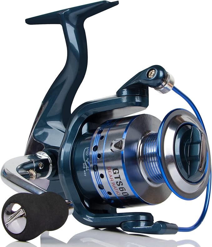 HPLIFE Saltwater Spinning Reel, Faster Line Retrieve, Braid Ready Spool, 5.5:1/4.7:1 High Speed, Max Drag 33Lbs, Smooth Fr...
