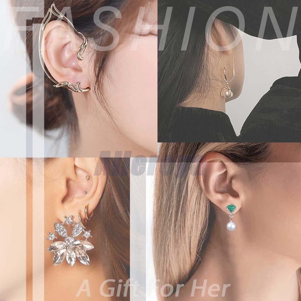 Vintage Crystal Bow Dangle Earrings Rhinestone Heart Stud Earrings Silver Cz Heart Love Earrings Large Bowknot Earrings Jewelry for Women