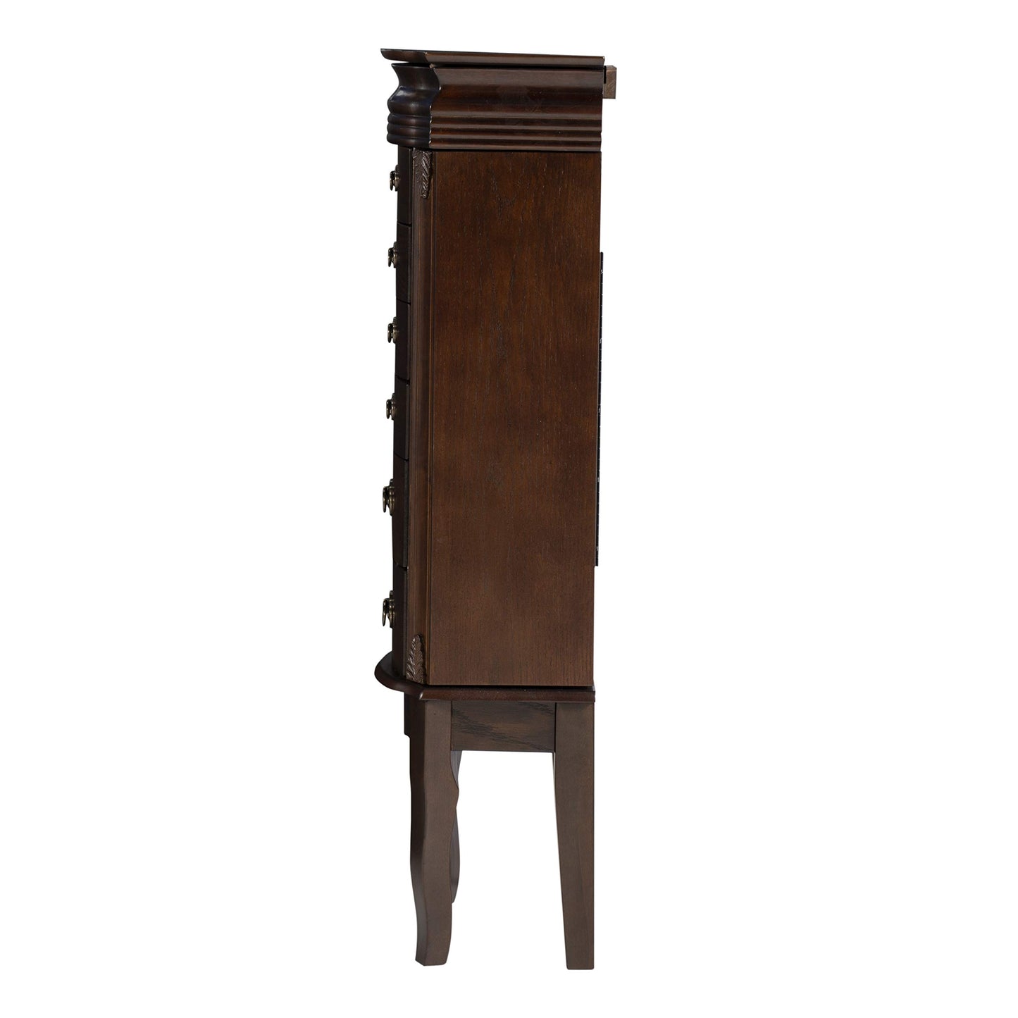 Powell Italian Influenced Transitional Espresso Jewelry Armoire,Brown