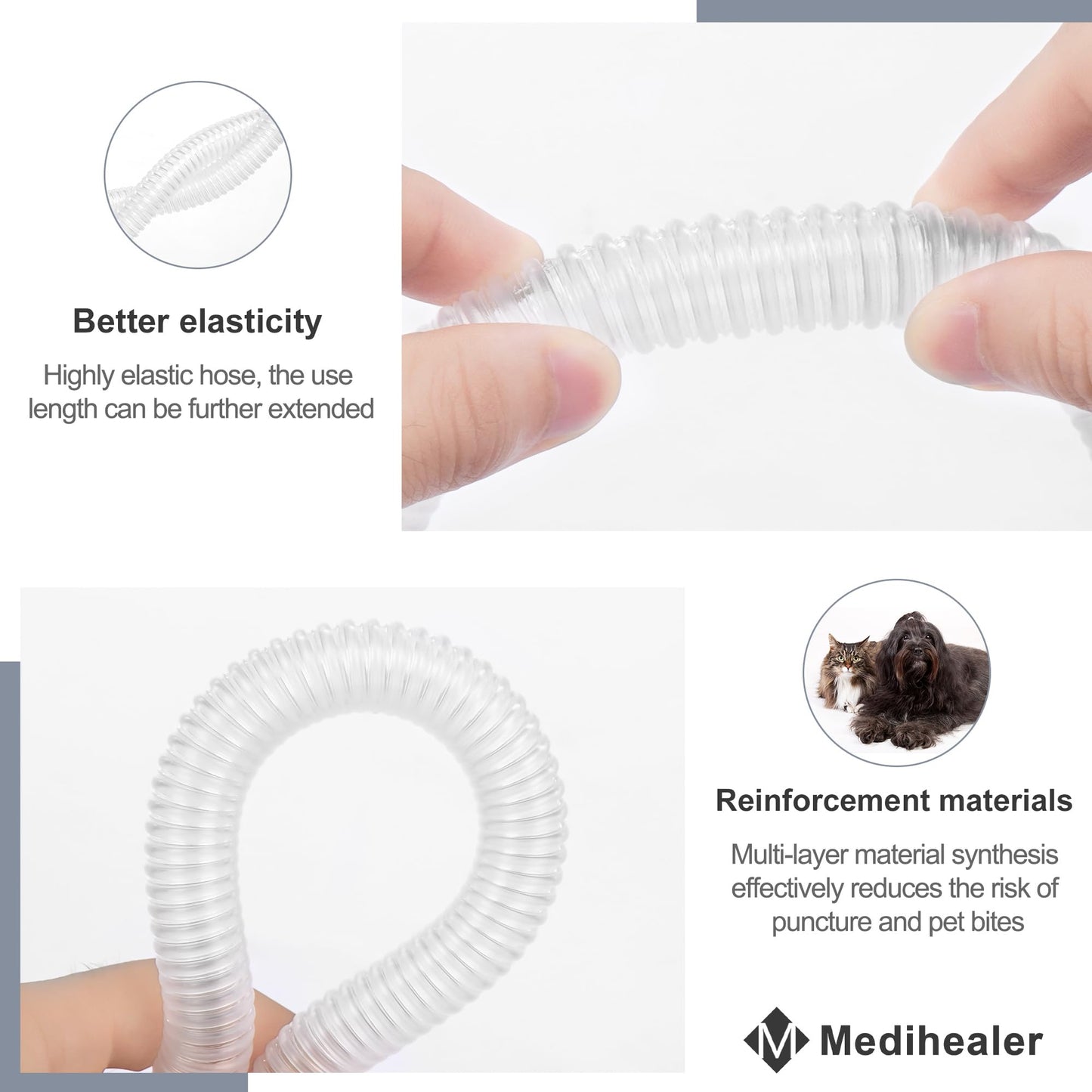 Replacement CPAP Tubing for AirMini with Humi DX,Including Tube Compatible with Airmini P10/N20/F20 & 6 Humi DX Compatible with N20/P10 Connector for AirMini,Great-Value CPAP Supplies by Medihealer