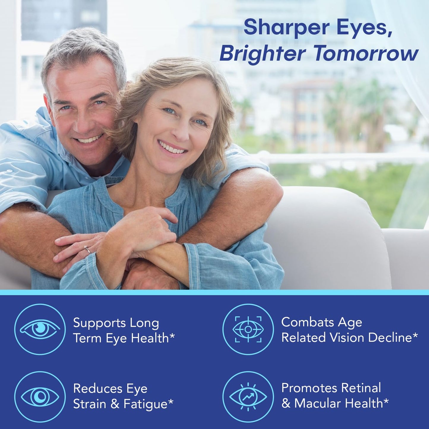 VisiUltra Eye Health Supplement – 14 Essential nutrients for Clear Vision, Blue Light Protection, and Long-Term Eye Health. Supports Clarity and Eye Wellness. 60 Capsules. (1 Pack)