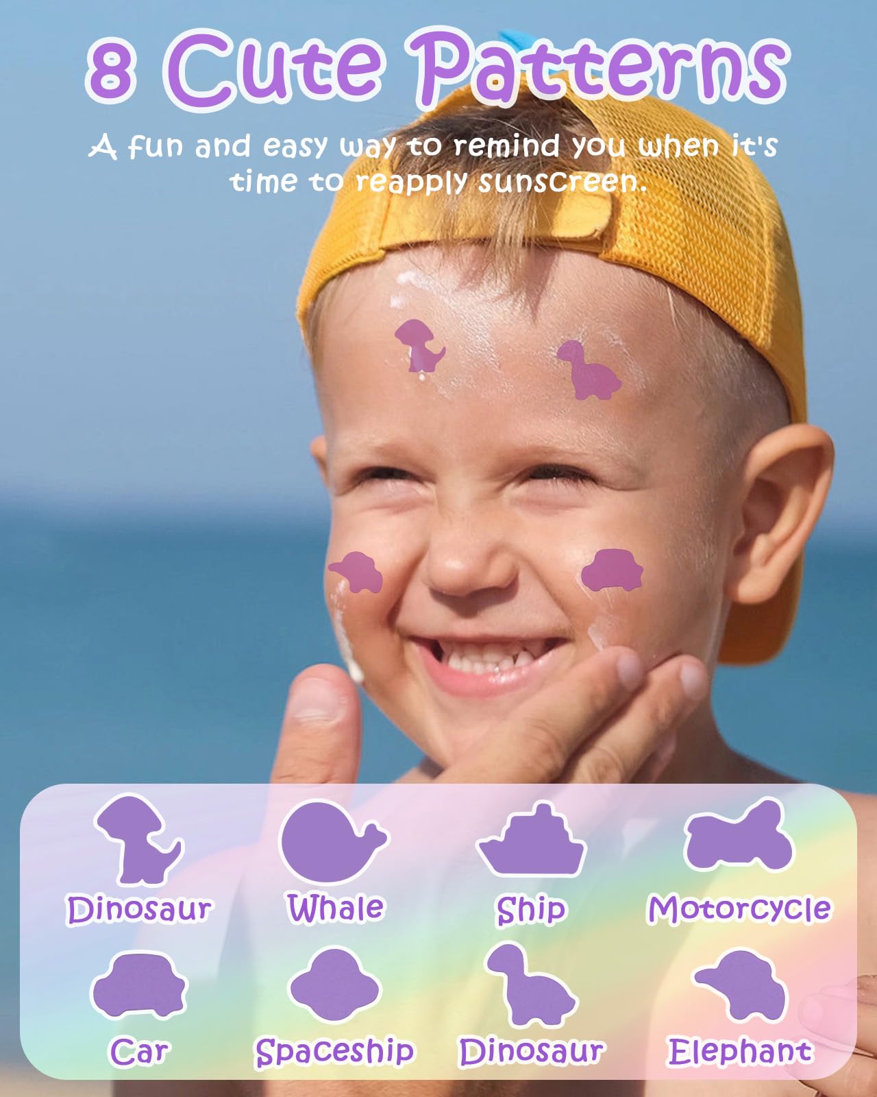 UV Detection Stickers for Sunscreen - 160 Count UV Detection Stickers, Know When to re-Apply Sunscreen, Sun Protection Reminder