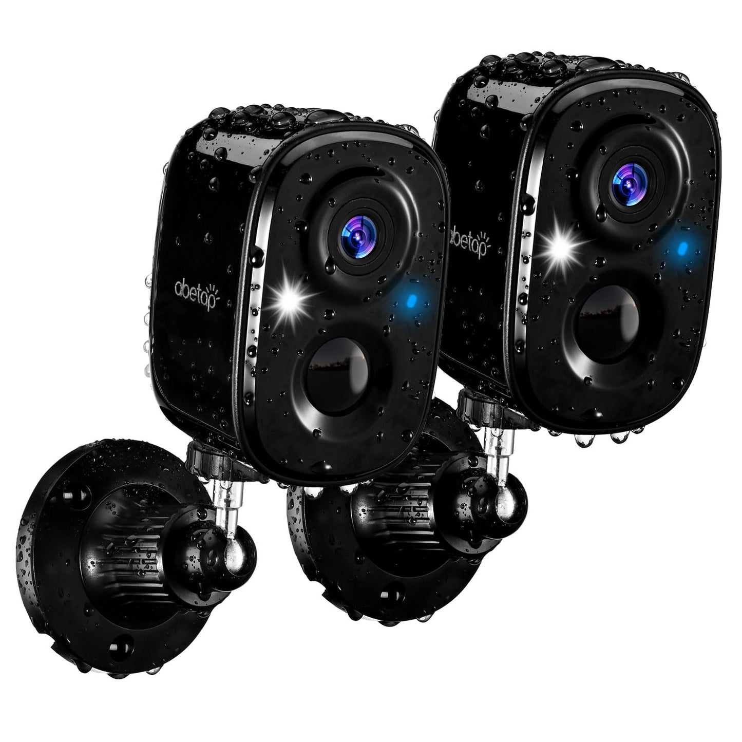 Abetap 2K Wireless Security Cameras - Outdoor Wifi Security Cameras Color Night Vision, Ai/Pir Detection, 2-Way Talk, Cloud/Sd,