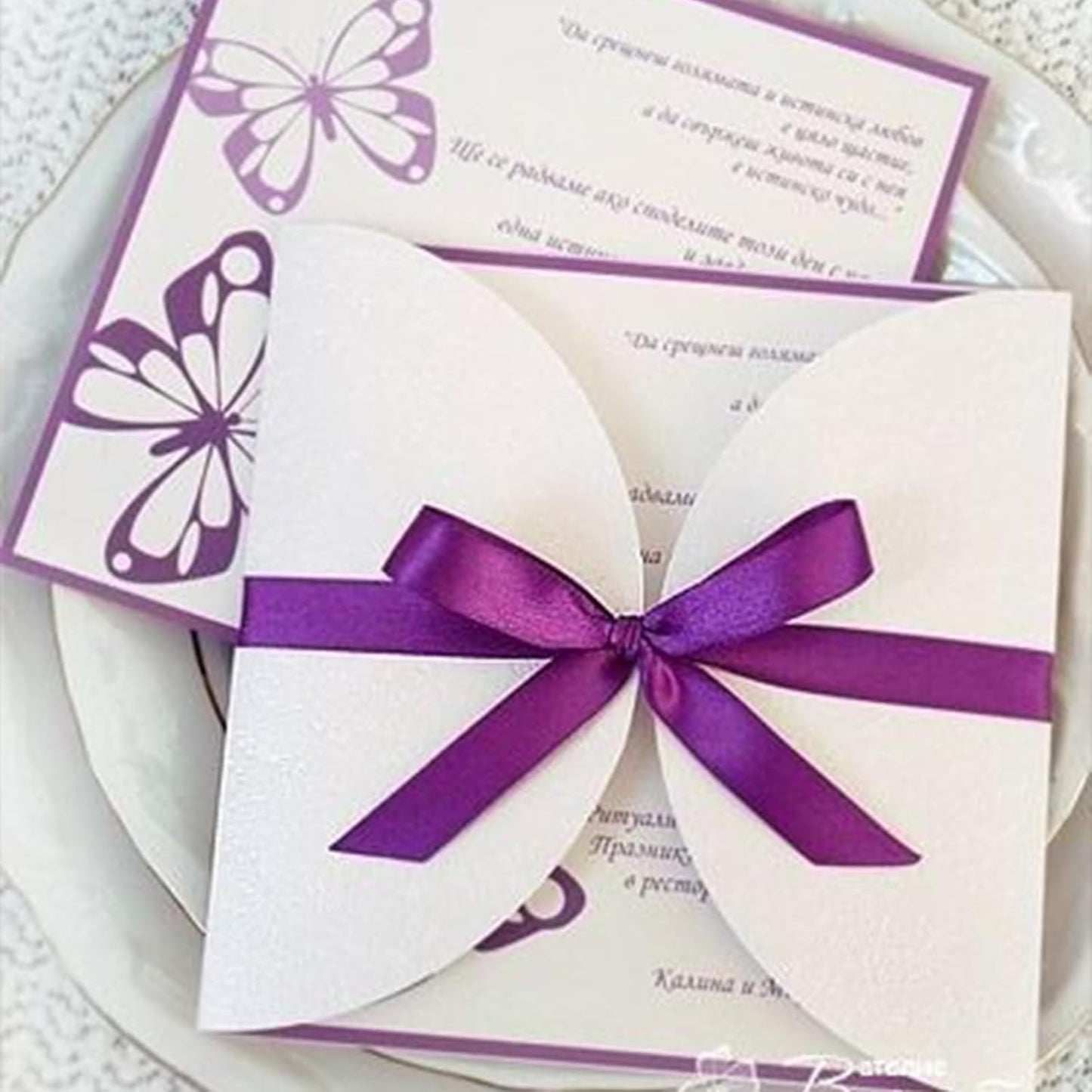 1/8" X 100 Yards Purple Satin Thin Ribbon Solid Color Double Faced Ribbons Perfect for Crafts Wedding Decor Bow Making Arts Sewing and More