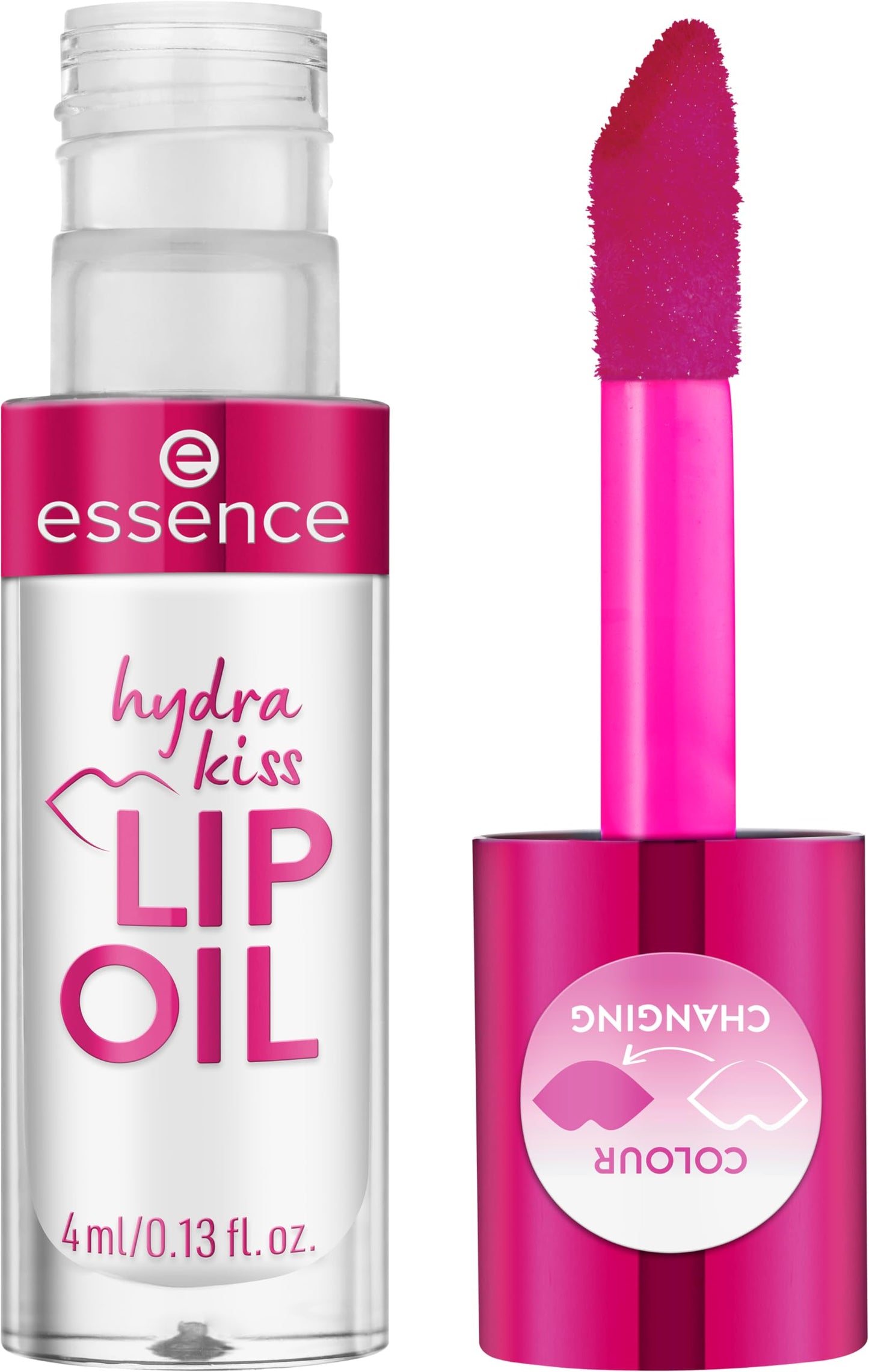 essence | Hydra Kiss Lip Oil |Intense Hydration & Glossy Finish | Infused with Hyaluronic Acid, Vitamin E & Jojoba Oil | Vegan &