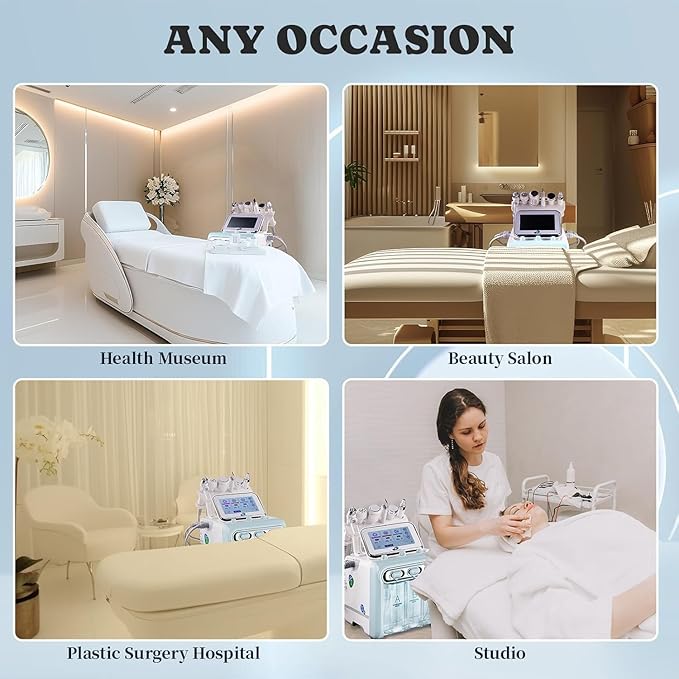 7 in 1 Facial Care Machine - Multifunctional Face Device with Vacuum Jet, Hydration Exfoliation for Home and Beauty Salon Use [Dedicated Site for Technical Support, Tutorials and Warranty]