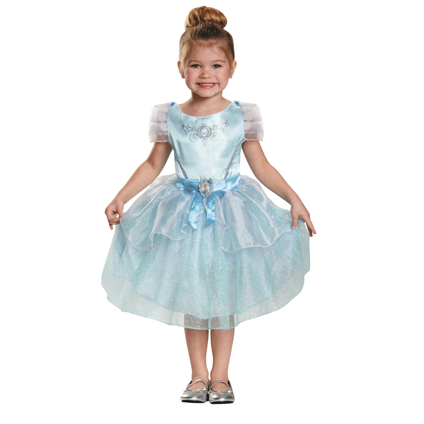 Disguise 82902M Cinderella Toddler Classic Costume, Medium (3T-4T) Blue/White