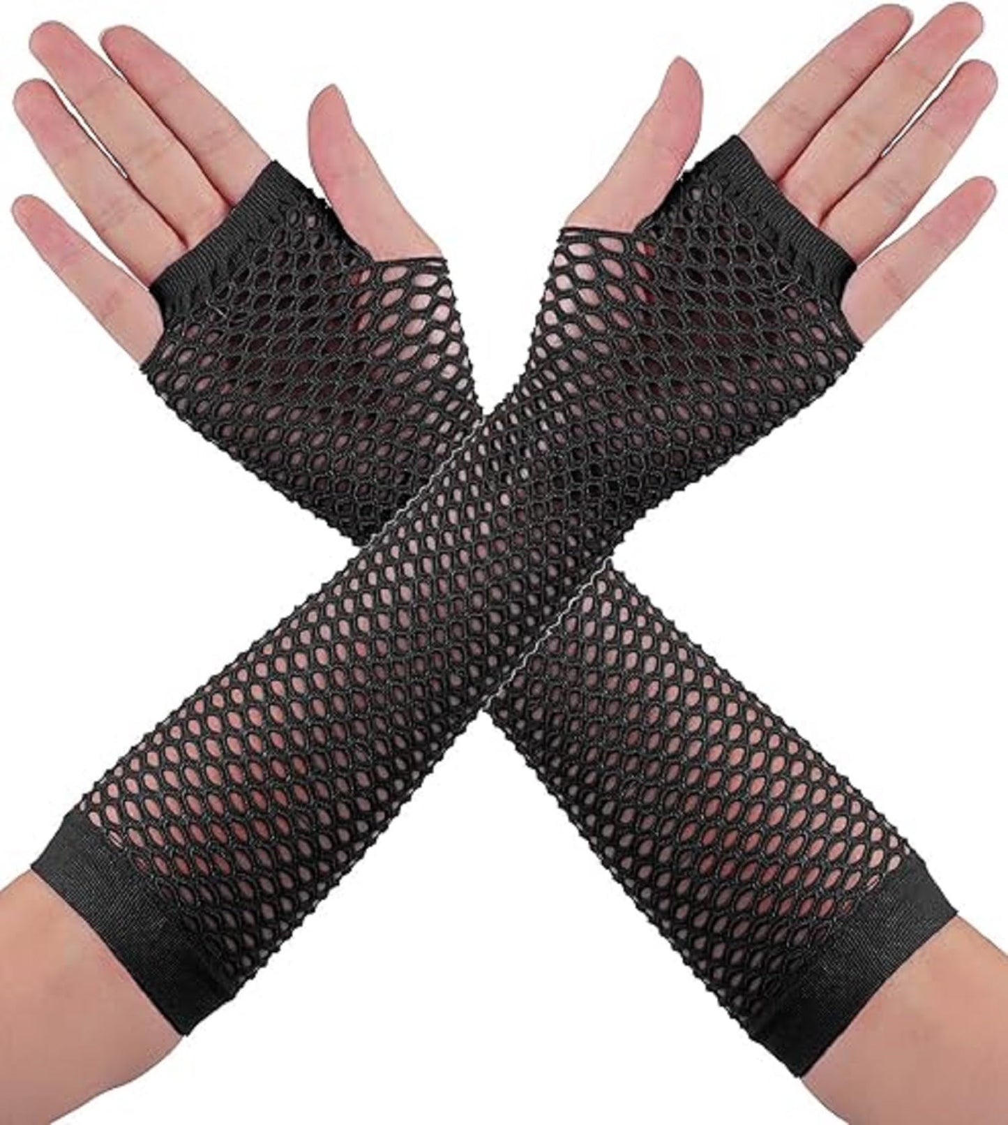 Tatuo 80s Accessories Costume Outfit for Women Leg Warmers Headband Tutu Skirt Gloves Earrings Necklace(Black)