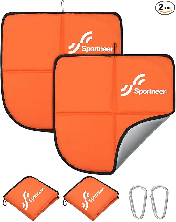Sportneer Sitting Pad, Lightweight Waterproof Folding Seat Pad for Backpacking, 15.75'' x 15.75'' Portable Camping Seat Mat for Hiking, Picnics & Outdoor Use
