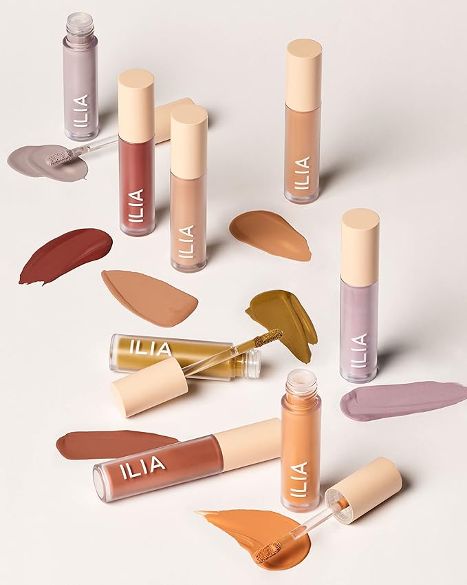 ILIA - Matte Liquid Powder Eye Tint | Cream-to-Powder Eyeshadow, Smudge-Resistant, Quick-Dry, Weightless, Water-Based | Non-Toxic, Vegan, Cruelty-Free, Clean Makeup (Adobe, 0.12 fl oz | 3.5 ml)