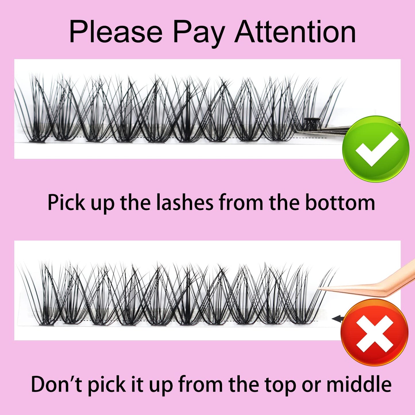 Eyelash Clusters LAUBESS Lash Clusters Individual Lashes Cluster Eyelash Extensions DIY at Home Waterproof Cluster Lashes (30D-0