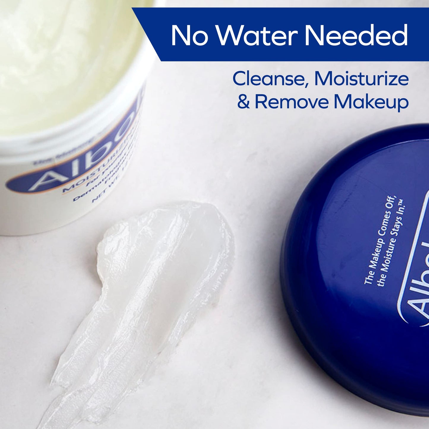 Albolene Face Moisturizer and Makeup Remover, Facial Cleanser and Cleansing Balm, Fragrance Free Cream, 6 oz