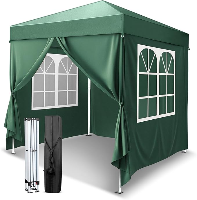 VINGLI Pop Up Canopy Tent with Sidewalls, Outdoor Gazebo Canopy Tent, Patio Event Tents Outdoor Event Shelter for Parties...