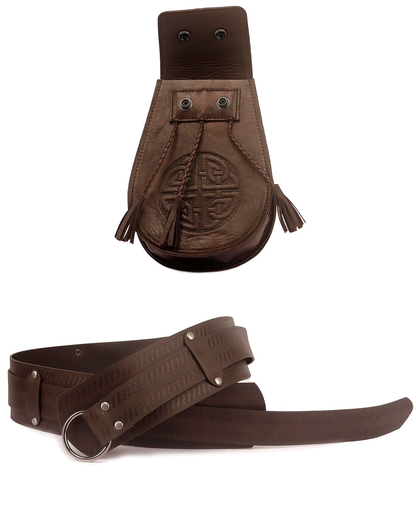Kids Medieval Costume Boys Renaissance Cosplay Viking Belt Pouch Accessories for Halloween 11-12y Beige Tunic Brown Pants