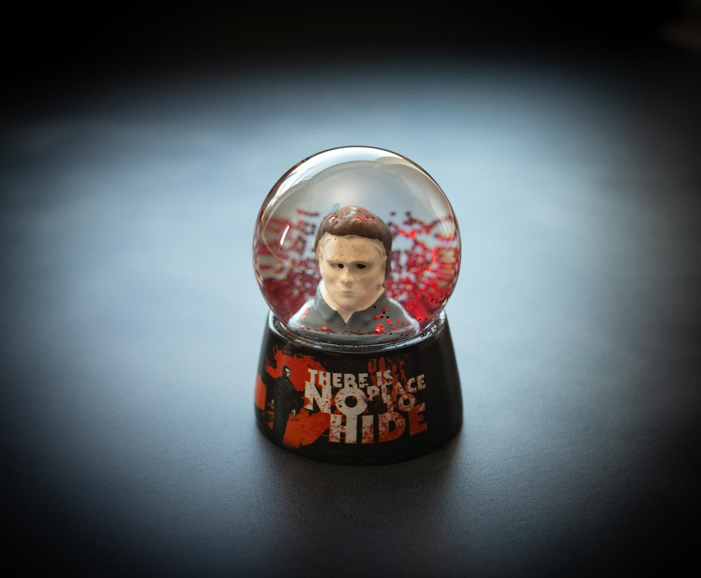 Halloween Michael Myers No Place to Hide Mini Snow Globe with Swirling Glitter Display | Horror Movie Collectible Keepsake | 3 Inches Tall