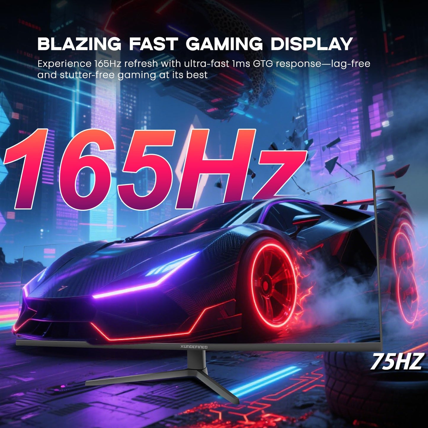 49 inch Curved Monitor with Remote, 165Hz WDQHD(5120 x 1440p) 5K Ultrawide Gaming Monitor R1500, HDR400, 3000:1 Contrast, sRGB 100%, USB-C, FreeSync, PIP/PBP, Built-in Speaker, HDMI 2.1 & DP 1.4