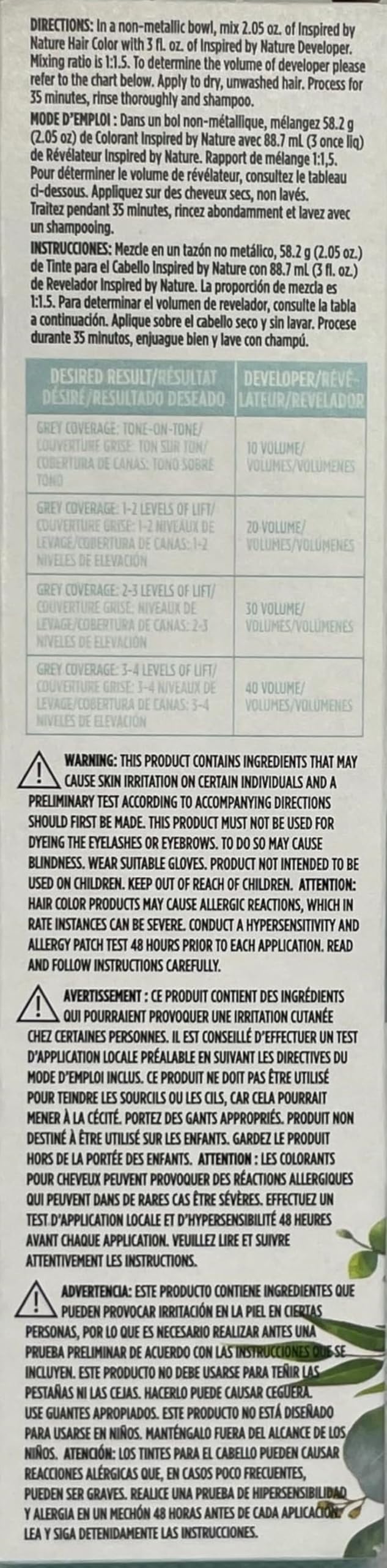 ion Inspired By Nature Permanent Hair Color Midnight Blueberry Black 2A, made from 100% naturallyderived polymers, cruelty free,