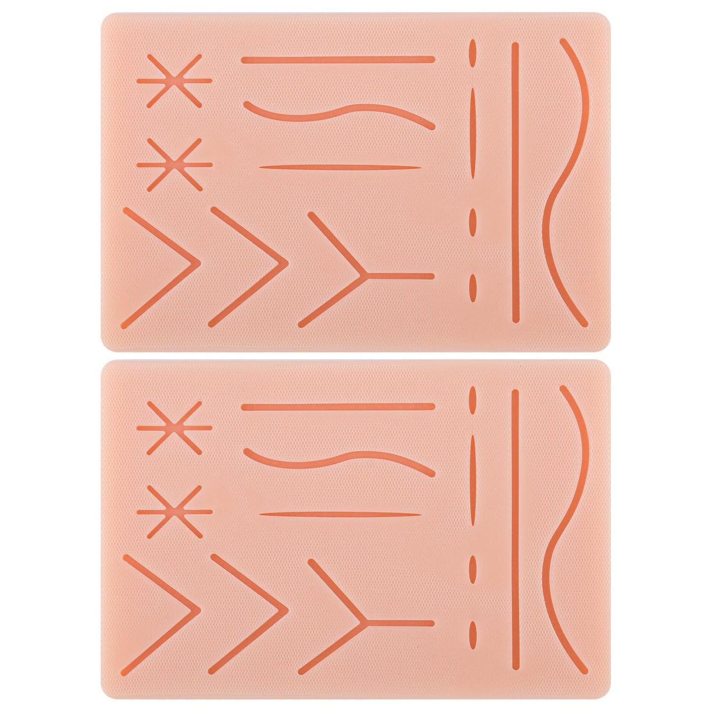 Ultrassist Durable Suture Practice Pad (2 Pads) for Medical and Veterinary Students, Suture Pad Includes14 Pre-Cut Wounds with Rip-Resistant Mesh, Tear-Resistant, Design for Training Only