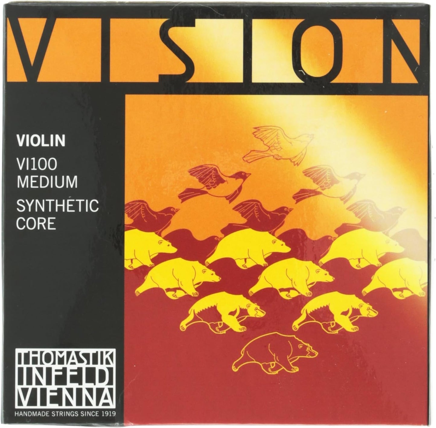 Thomastik-Infeld Vision Violin Strings Set - Advanced Synthetic Core For Smooth Bowing And A Quick Response - String Set Include
