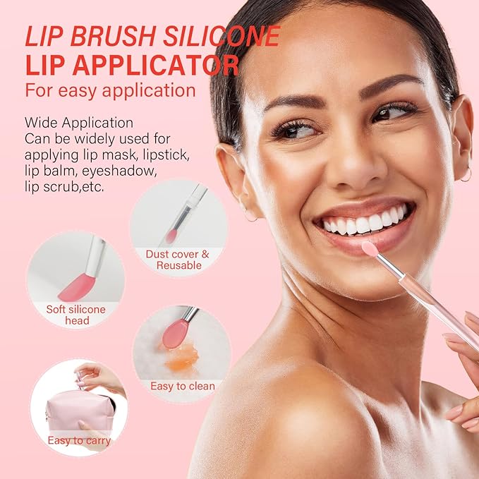 Lip Mask Set 4 Pcs, Overnight Lip Sleeping Mask with Shea Butter, Hyaluronic Acid & Vitamin C Nourishes Hydrates Dry, Flaky Lips, Moisturizing Lip Repair Balm & Butter, Lip Care Gift for Women