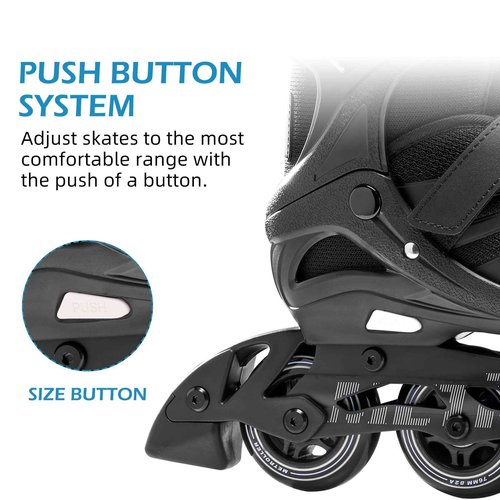 METROLLER Women Inline Skates Men Skates for Adult Female Male Adjustable Inline Skates for Teens Boys and Girls.