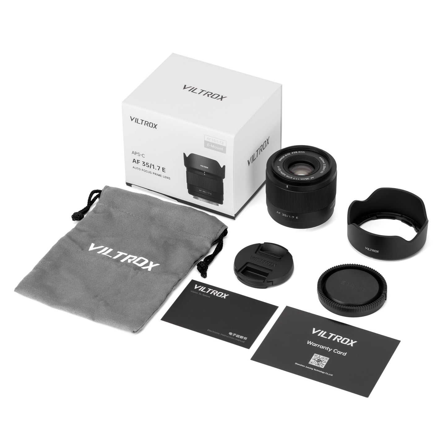 VILTROX 35mm F1.7 E, AF 35mm F1.7 Lens for Sony E Mount, APS-C Large Aperture Autofocus Lens for Sony A7CII A7CR A7RⅤ a7RⅣ a7RⅢ A6700 FX30 ZV-E10 a6600 a6500
