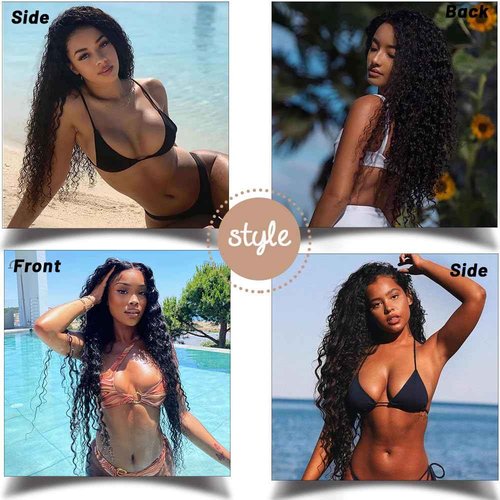 24 Inch Glueless Wigs Human Hair Pre Plucked Pre Cut 5x5 HD Lace Closure Wigs Human Hair Closure Wigs Human Hair 180% Density Deep Wave Lace Front Wigs Human Hair Natural Color