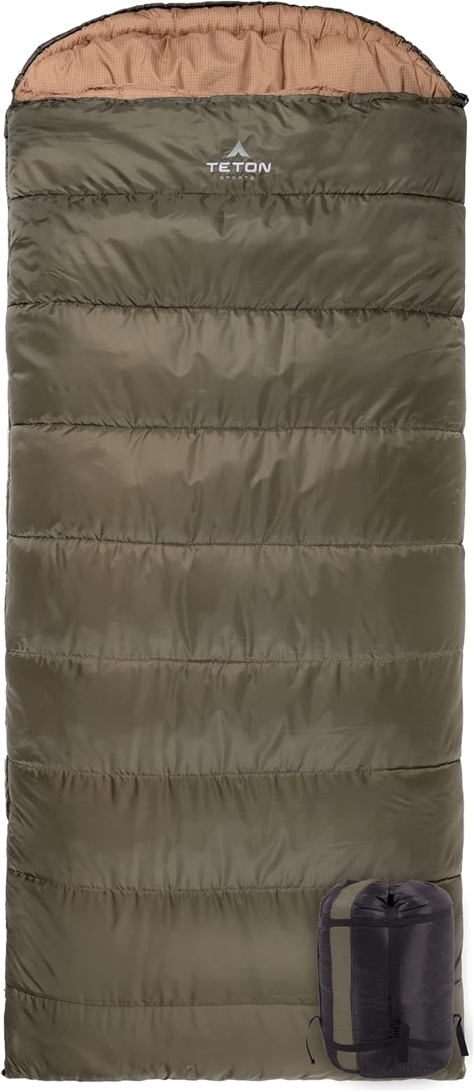 Teton Celsius XXL Sleeping Bag, Cold Weather Sleeping Bags for Adults and Kids, Camping Made Easy and Warm. Compression Sa...