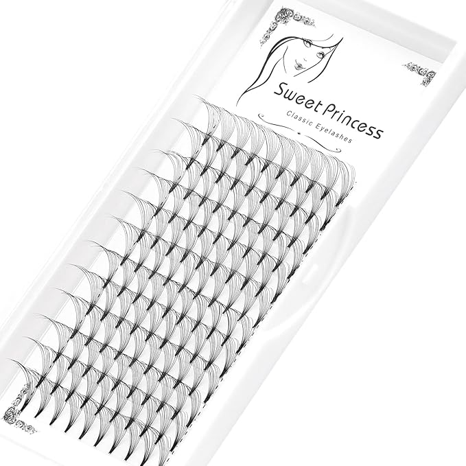 12rows,120pcs 10D Premade Volume Fans Eye Lashes Extensions Thickness 0.07mm D Curl Black Soft Individual False Eyelashes Makeup Fake Lashes Cluster 8-18mm to Choose(17MM)