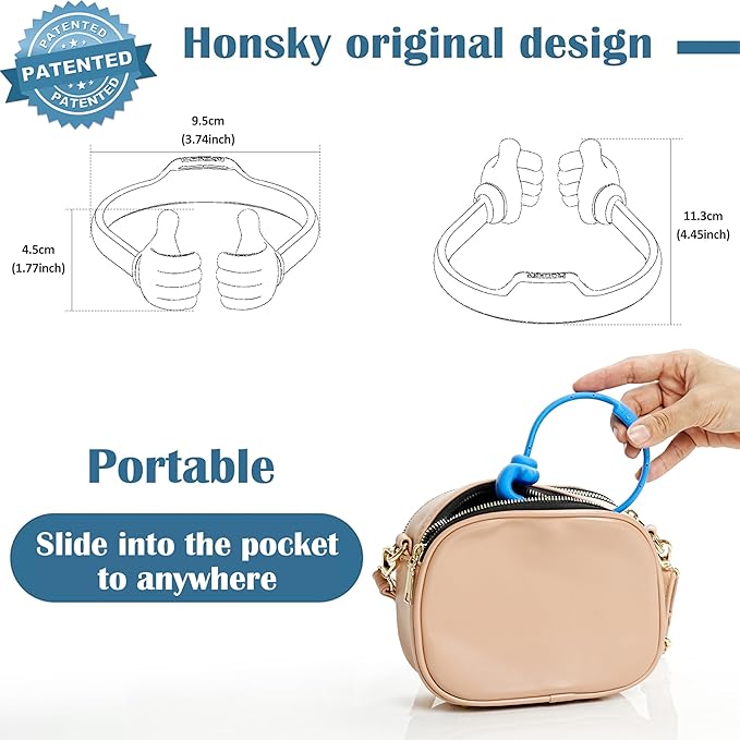 Honsky Cell Phone Stand Holder, Thumbs Up Lazy Phone Stand, Universal Adjustable Flexible, Cute Perfect Stocking Stuffers Gifts for Teen Girls, Compatible with Cell Phones & Tablets,Light Yellow