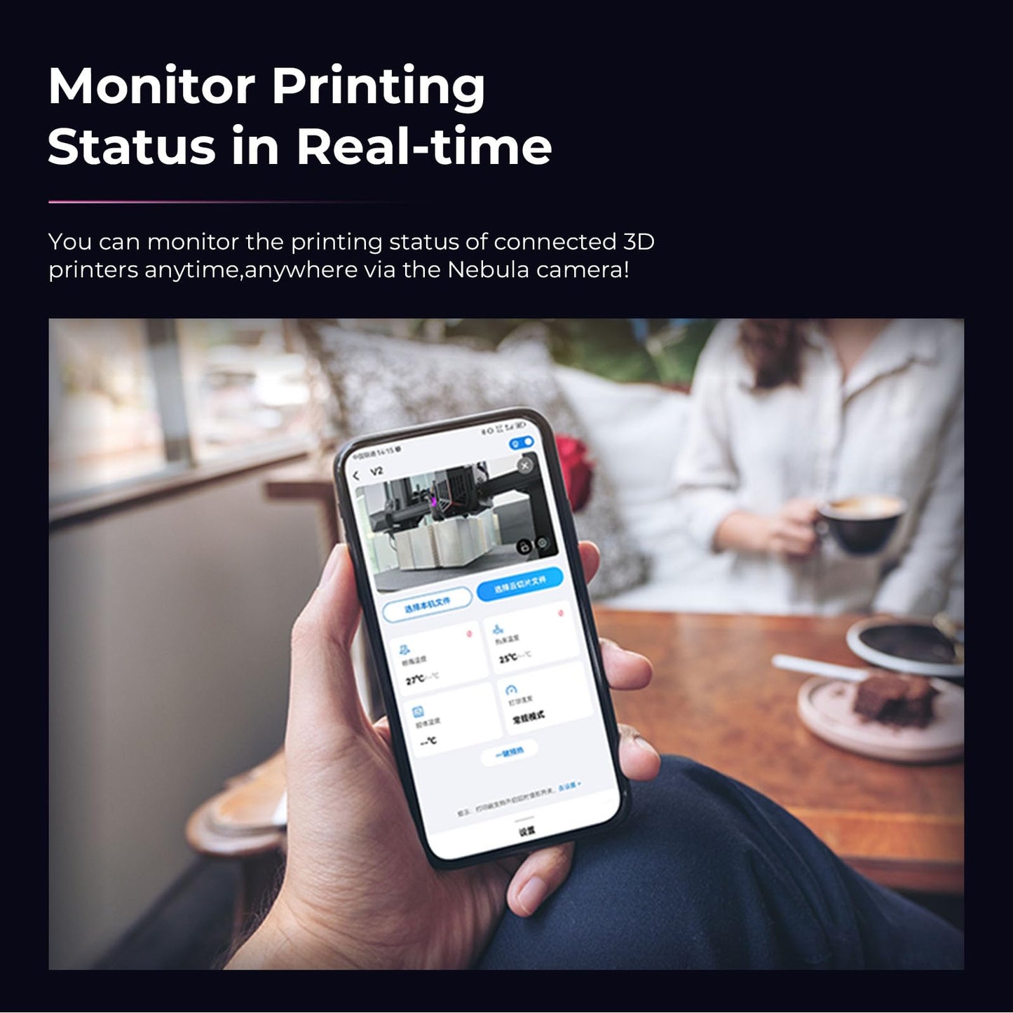 Nebula Camera For 3D Printers, Compatible With Nebula Pad, Sonic Pad, Ender-3 V3 Ke, Cr-10 Se, Holot-Mage Pro, Hd Quality,Real-T