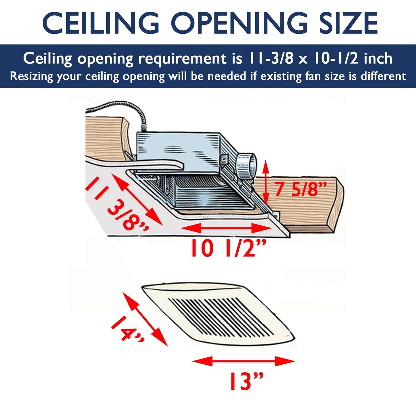 Kaze Appliance Sep120H | 120 Cfm | 0.3 Sone | Humidity Sensing | Energy Star-Certified Energy-Saving Ultra Quiet Bathroom Exhaus