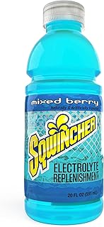 Sqwincher Activity Drink Bottles | Mixed Berry Flavored | Low Calorie | Low Sodium | Ready-To-Drink | Electrolyte Replenis...