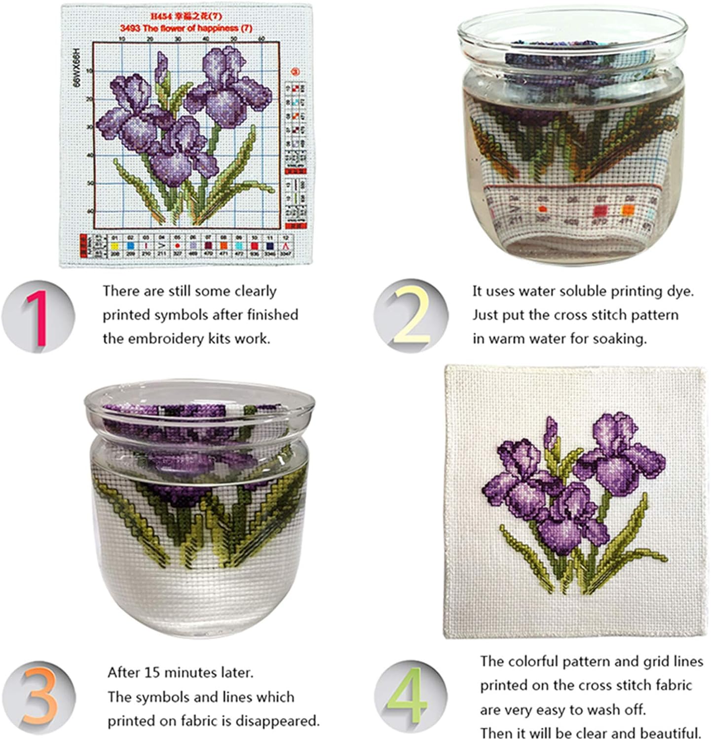 Funchey Stamped Cross Stitch Kits, DIY Cross Stitch Pattern for Adults Beginners Needlepoint Kits Embroidery Kit Arts and Crafts 11CT-Strolling on a Rainy Night 18x18 inch