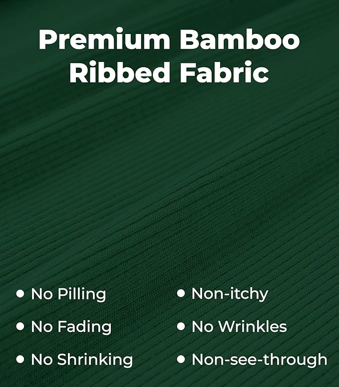 NACHILA Pajamas for Women-Viscose from Bamboo, Ribbed Racerback Tank Top Sexy Split Shorts Pajama Sets Cooling Sleep Cami Pjs