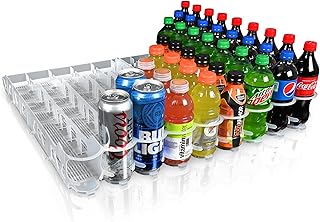 Visi-Slide 20oz Soda Beverage Dispenser - Gravity Fed Glide for Angled Shelves for Coolers, Commercial Refrigerators, Cold...