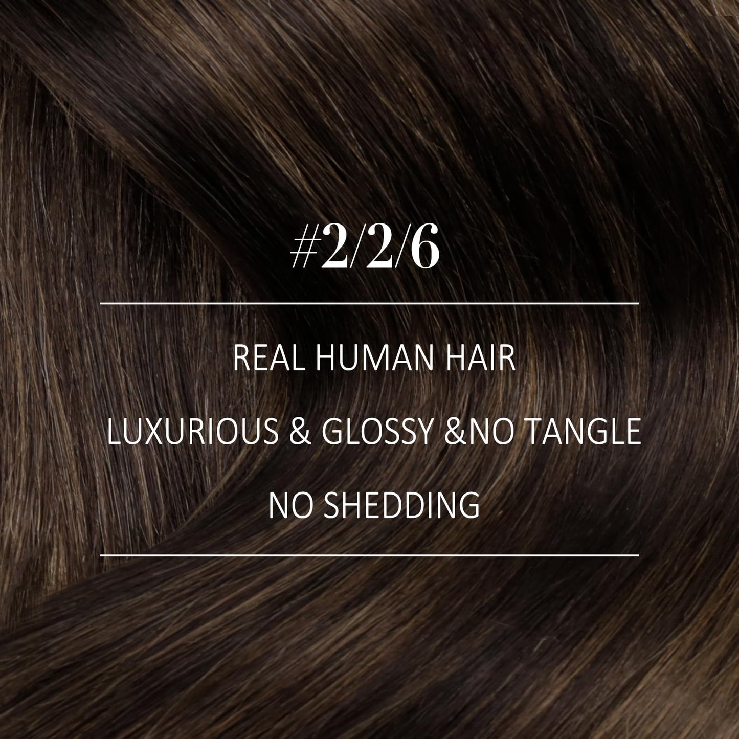 YoungSee Sew in Hair Extensions Brown Balayage Weft Human Hair Extensions Balayage Darkest Brown Mixed with Light Brown Human Ha